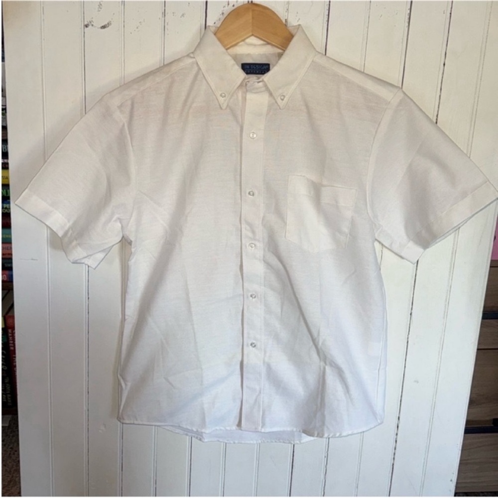 In Design Boyswear Button Dow Shirt White Size L